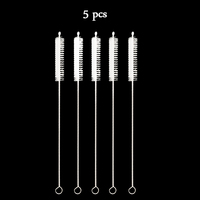 Brosse de nettoyage en acier inoxydable et nylon pour pailles, tubes et biberons – Outil de nettoyage