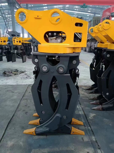 Accesorios de excavadora a precio de fábrica OEM, agarre de registro de chatarra de acero giratorio hidráulico para demolición de piedra de Roca de madera - Product Image 2