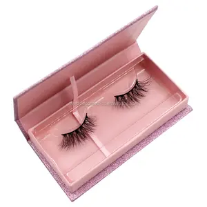 Neue Design Natürliche Stile Nerz Semi Streifen Wimpern Halb Auge Wimpern mit paket box