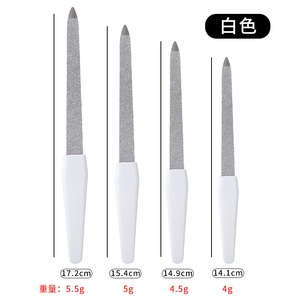 Lime à ongles 15,4 cm rose réutilisable en plastique et acier inoxydable, outil de manucure domestique pour femmes - Product Image 3