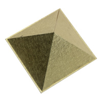 3D-Pyramidenschachtel mit Glanz-/Mattlaminierung, UV-Beschichtung & Prägung (Papierkarton)