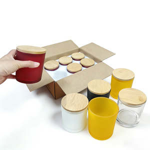 mum kavanozu toptan tarros de velas coloured <strong>candle</strong> vessels frosted empty luxury glass <strong>candle</strong> <strong>jars</strong> custom <strong>candle</strong> <strong>jars</strong> with lids - Product Image 1