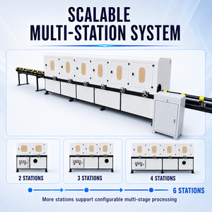 Máquina Pulidora de Tubos Redondos Multiestación con Alimentación Continua para Eliminación de Óxido y Acabado de Superficies en Tuberías de Acero - Product Image 4