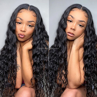 CLJhair Vendeurs Très Bon Cheveux Cheveux 100% Vierge Brésilienne Vague d'Eau 5x7 Perruque Lace pour Femme
