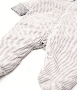 Ensemble de layette pour bébé 2026, gris, Kissy Essentials, rayé, doux, avec fermeture éclair, pour nouveau-né - Product Image 3