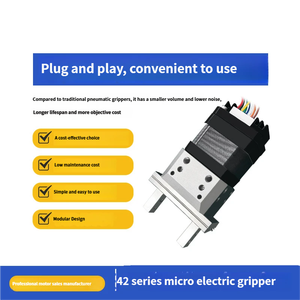 SAMSR Motor paso a paso híbrido <span class=keywords><strong>Nema</strong></span> <span class=keywords><strong>17</strong></span> DC 24V integrado con control de accionamiento, Pinza eléctrica para brazo robótico que reemplaza el dedo industrial - Product Image 4