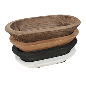 Ensemble de bols en bois écologiques, design classique artisanal, vaisselle de mariage pour servir des salades de fruits et des soupes - Product Image 1