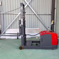Gerbeur Électrique Compact Industriel à Mât Bi-étages, Batterie Lithium-Ion, Pneus Pneumatiques, Faible Coût d'Entretien