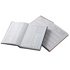 Caderno de papel de couro da cobertura dura personalizada/planejador impressão