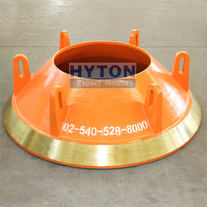 Mn18Cr2 Manganes Kleidungsfutter Mantel konkav Schüsselfutter 02-540-528-8000 Terex Cedarapids Eljay RC54 RC Serie Kegelzerkleinerer - Product Image 5