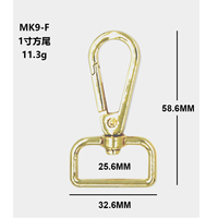 Nouvelle conception 2026 – Mousquetons pivotants en alliage de zinc sans nickel – Clips durables de haute qualité pour la fabrication de sacs en cuir et les sangles