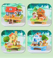Puzzle 3D Nouvelle Maison à Construire, Puzzle DIY à Assembler Soi-même, Cabane Éducative pour l'Éveil, Jouet Cadeau
