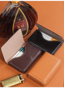 Étui à cigares en cuir PU avec aimants, porte-cartes de visite, design 7 ou 8 compartiments, étui et conteneur de rangement pour cigarettes en gros - Product Image 2