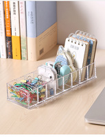 Boîte de rangement rectangulaire multi-compartiments en plastique PS, directement de l'usine, avec grille à cellules ouvertes, design moderne et minimaliste pour bureau