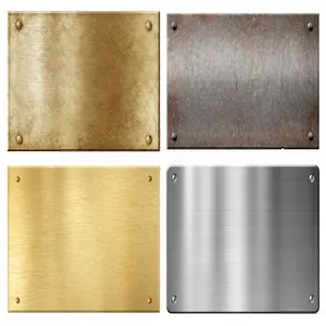 Logotipo personalizado y forma Placas de identificación de metal Etiquetas de corte láser Impresión Grabado Láser Tallado Placas de identificación de metal