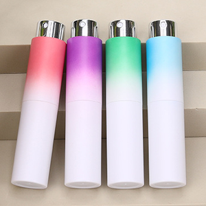 Customizable logo 10ml Aluminum Portable Mini Empty Reusable Rotating Glass <b>Perfume</b> Spray Bottle - Product Image 3