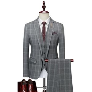 <span class=keywords><strong>2023</strong></span> chaqueta informal de negocios y boda para hombre, abrigo transpirable impermeable, traje de talla grande con chaleco y pantalones - Product Image 3