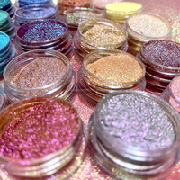 Lose Pigmente Duochrome Gepresste Metallische Glitzerpuder Lidschatten Mehrfarbiges Make-up