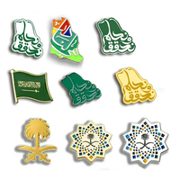 Hete Aanbieding Nieuwe Saoedische Oprichtingsdag Souvenir Speldjes Groothandel Saoedische Nationale Dag Metalen Speldjes Badge Op Maat Dadelpalm Emaille Speld