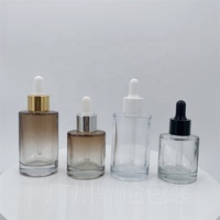 Luxe 20 30 40 50 60 80 100 120 ml ensemble de soins de la peau compte-gouttes cosmétique emballage bouteille de lotion pour le corps à pompe en verre rose givré