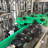 Machine de remplissage de bouteilles de vin contrôlée par PLC, machine de remplissage à pression négative pour les industries des boissons et des produits chimiques, bouteille PET