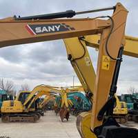 Excavatrices d'occasion Sany SY135C très demandées, faible nombre d'heures de travail, pelle sur chenilles résistante à l'usure pour le développement des terres agricoles et la réparation routière