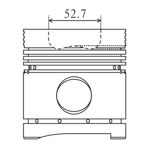<span class=keywords><strong>4.20</strong></span> A pistone motore ALFIN 4cyl 84.45mm 0435300 350245 92772600 0432400 8752510000 93592600 0433100 350338 99629600 0435200 - Product Image 2
