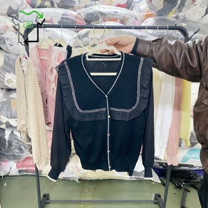 Cardigan Lavorato a Maglia a Maniche Lunghe per Donna, Vendita all'Ingrosso, Abbigliamento Leggero Terno - Product Image 2