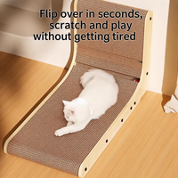 Griffoir pour chat en forme de L, XL, pour usage intérieur, 70 cm, durable, sans poussière, en carton ondulé épaissi, protège le canapé