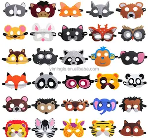 Factory direct wholesale dinosaur felt mask children animal party mask unique children party mask