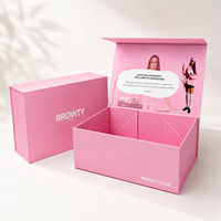 Boîtes cadeaux rigides recyclables, emballages rigides personnalisés, boîte pliante magnétique avec finition brillante mate