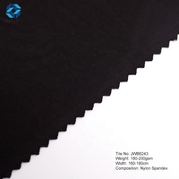 Tela de nailon Spandex de alta elasticidad para niñas, malla de punto transpirable suave para ropa deportiva y sujetador de natación, estilo liso