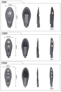 Personalizado 12V LiFePO4 batería de litio 150W Luz de calle Solar COB LED 6000K sistema de energía al aire libre IP65 lámpara de aluminio cuerpo carretera - Product Image 5