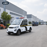 Pick-up électrique à 4 roues longue portée avec cabine fermée pour la sécurité communautaire, vente en gros, directement de l'usine