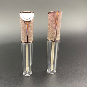 Le 5ml luxueux tube de brillant à lèvres transparent vide avec diamant en or bouchon - Product Image 5