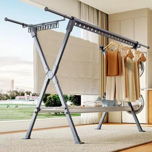 Séchoir à <span class=keywords><strong>linge</strong></span> <span class=keywords><strong>pliable</strong></span> portable, support <span class=keywords><strong>pliable</strong></span> autoportant pour les voyages et le <span class=keywords><strong>camping</strong></span> - Product Image 5