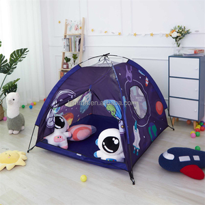 Tente de jeu pour enfants sur <span class=keywords><strong>le</strong></span> thème de l'astronaute, tente de jeu intérieure pour garçons et filles, tente de jeu extérieure en tissu polyester, château gonflable - Product Image 2