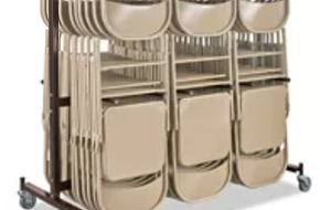 फोल्डिंग चेयर कार फोल्डिंग चेयर स्टोरेज रैक ट्रॉली 84 पीसी स्टोर करने के लिए - Product Image 3