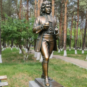 Sculptures de célébrités en bronze au design moderne personnalisé, figurines de Newton, églises intérieures, cimetières, temples, figurines en fonte, 1 an - Product Image 3