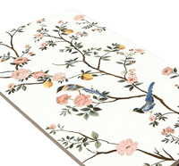 Carrelage de sol à motif floral rose, 1200x600mm, mat, antidérapant, carrelage d'intérieur, garantie 1 an