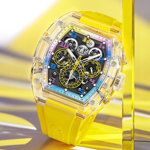 Men Fashion <b>Mechanical</b> Wrist <b>Watch</b> Luxury Casual Diamond Inlaid Men Wrist <b>Watch</b> - Product Image 4