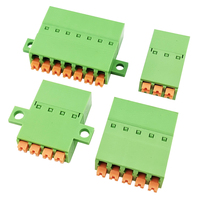 Vente directe usine et prix bas : Connecteurs à ressort à montage sur panneau à profil bas 3,5 mm et connecteur double rangée, ensemble 3 pièces mâle-femelle pour raccordement en ligne