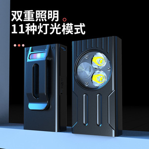 Mini lampe de travail à faisceau puissant, type C, charge rapide, lampe torche LED rechargeable pour le camping, les activités de plein air et les situations d'urgence, avec aimant - Product Image 5