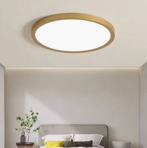 Plafonnier LED ultra-fin sans soudure, triple protection, style assiette pour chambre à coucher - Product Image 2