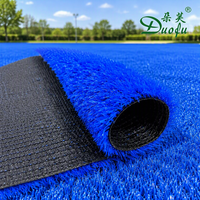 Gazon artificiel bleu 20mm 30mm, tapis de gazon synthétique coloré en rouleau pour terrains de padel, terrains de hockey, aires de jeux et événements