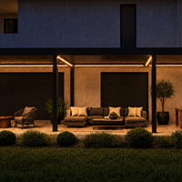 Pergola rétractable en aluminium de haute qualité Sweet Home, montage facile, imperméable, pour villa et résidence