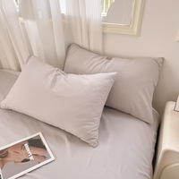 Lot de 2 taies d'oreiller en microfibre douce double brossée, sans plis, résistantes à la décoloration, respectueuses de la peau, pour la maison et l'hôtel