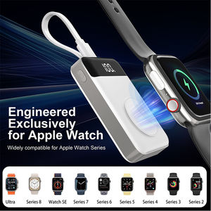 Cargador portátil Power Bank con cable incorporado Cargador portátil 3000mAh Llavero <span class=keywords><strong>de</strong></span> viaje Paquete <span class=keywords><strong>de</strong></span> batería para Apple Watch Black - Product Image 4