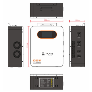Estación Portátil Solar AO-500W MPPT de 500W Compatible con Batería LiFePO4, Almacenamiento de Energía de Onda Sinusoidal Pura para Uso Doméstico, Todo en Uno, Tipo C - Product Image 5