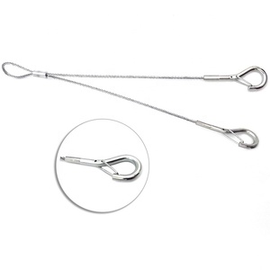 Высокое напряжение 2 мм из нержавеющей стали для безопасности стальной трос кабель с крючками - Product Image 2